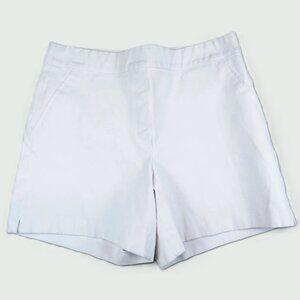 SPANX White Stretch Pull-on High Rise Shorts w/Pockets.